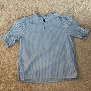 J. Crew Pin Striped Blouse